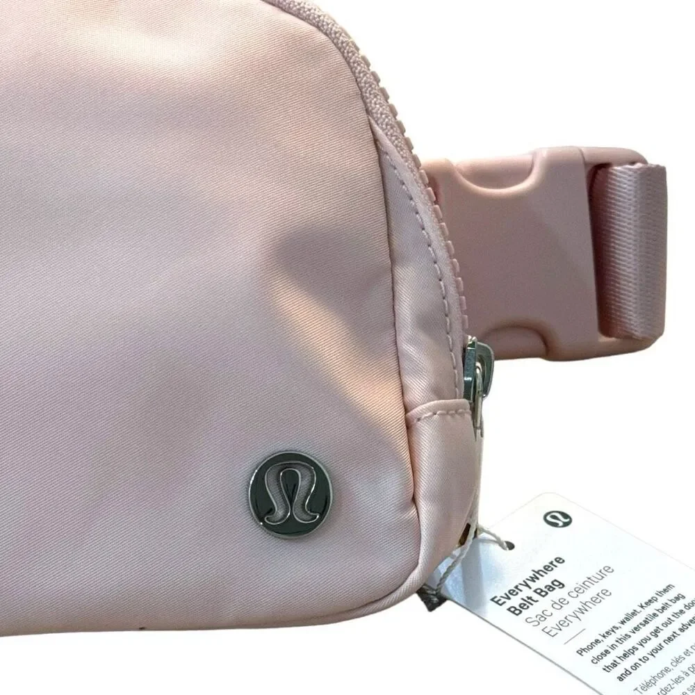 Lululemon Everywhere Belt Bag 1L Flush Pink NWT Crossbody Silver Hardware